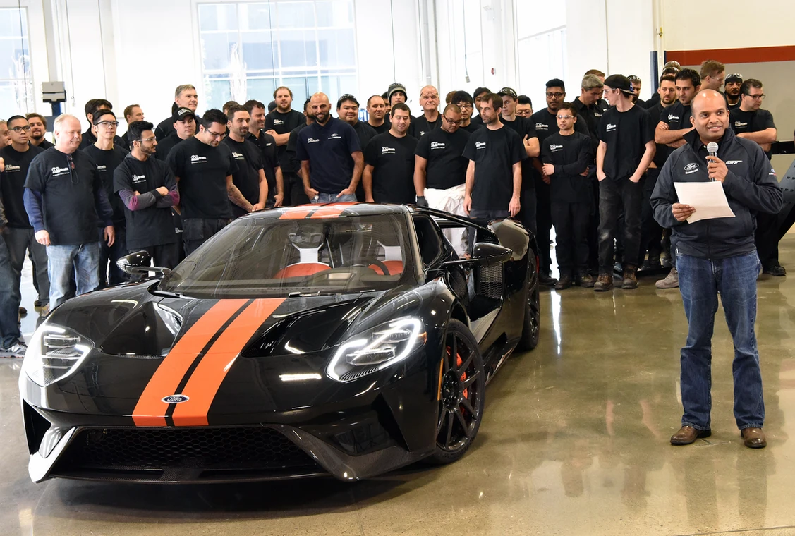 Thumbnail for post: FIRST 2017 FORD GT SUPERCARS ROLL OFF ASSEMBLY LINE IN MARKHAM ONTARIO
