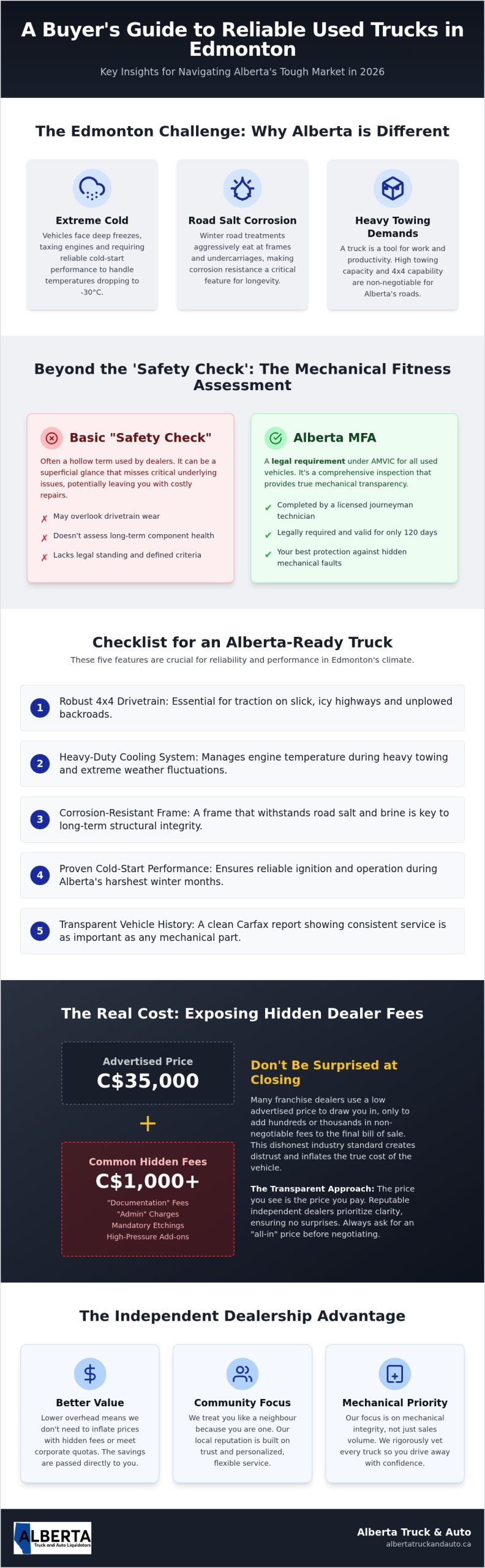 Used Pickup Trucks in Edmonton: Top 5 Reliable Models & Buying Guide for 2026