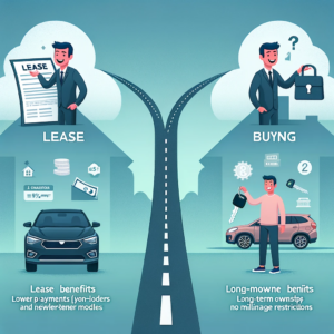 A detailed guide exploring the differences between leasing and buying a vehicle, with insights on how loan interest rates affect your choice.