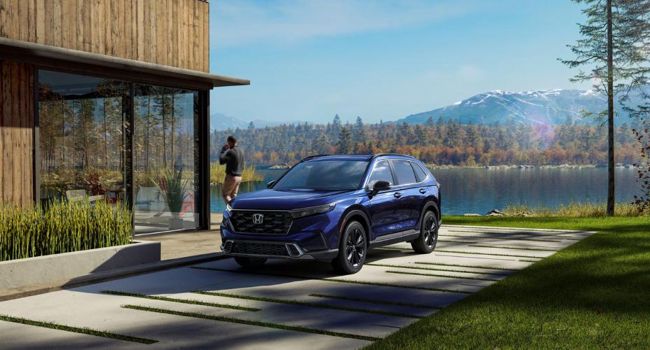 2023 Blue Honda CR-V Hybrid