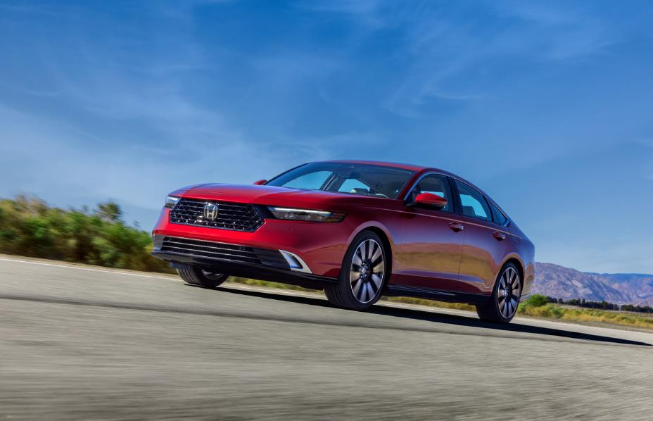 2023 Red Honda Accord Hybrid Touring