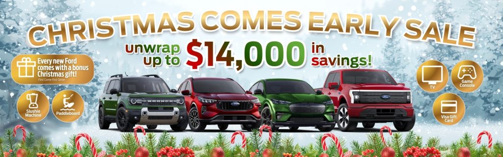 Christmas Comes Early Sale at Key West Ford with up to $14,000 in savings and bonus Christmas gifts