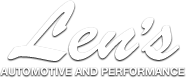 Len&#039;s Automotive &amp; Performance logo