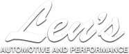 Len&#039;s Automotive logo