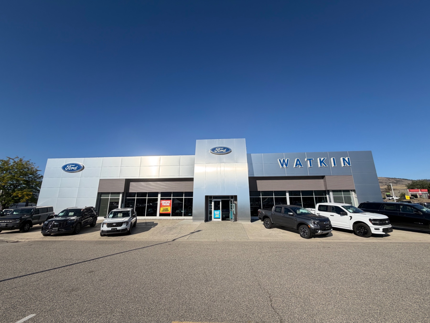 Watkin Motors Ford dealership on 27th Street in Vernon BC