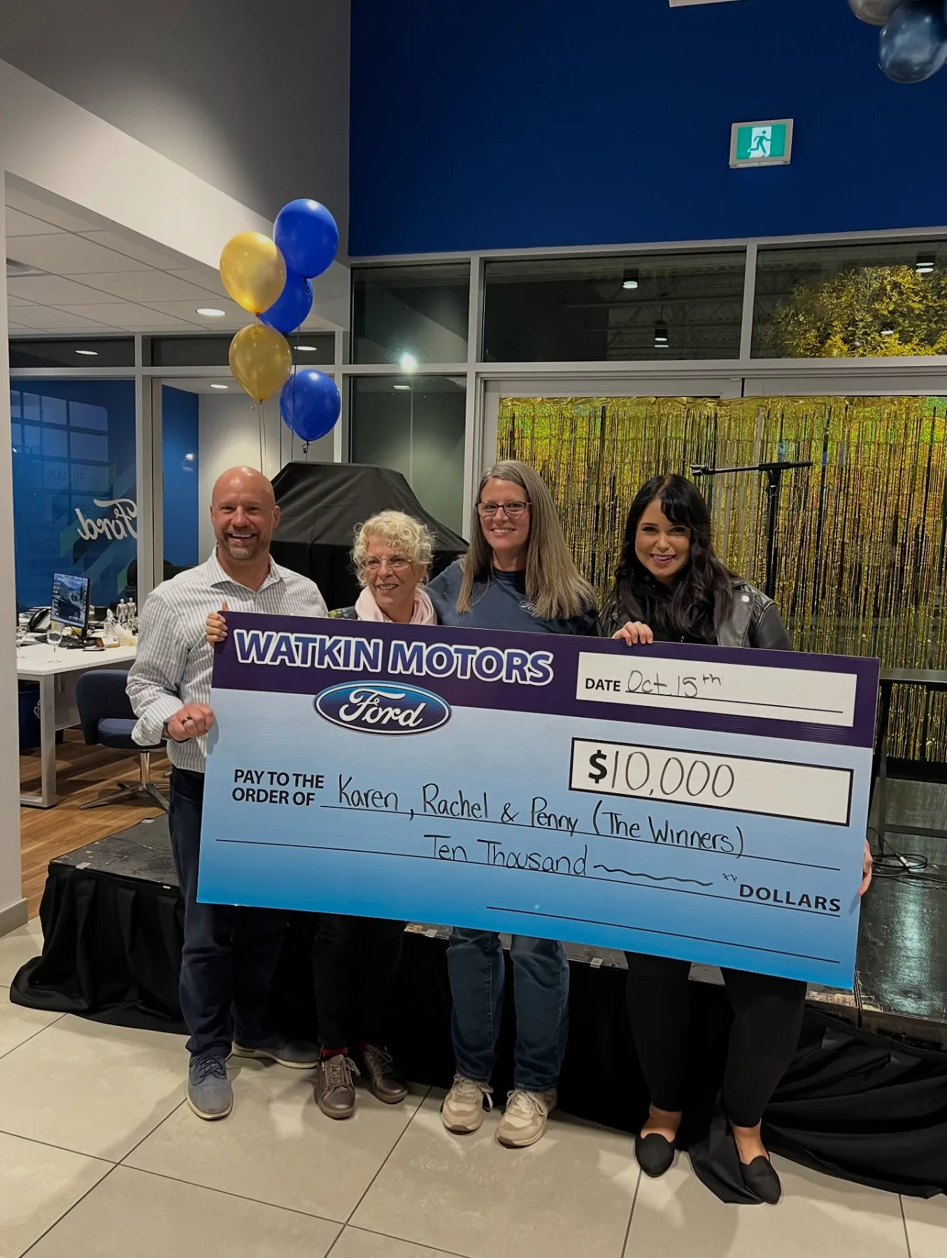 Winners of the $10,000 Giveaway. They decided to split the prize.