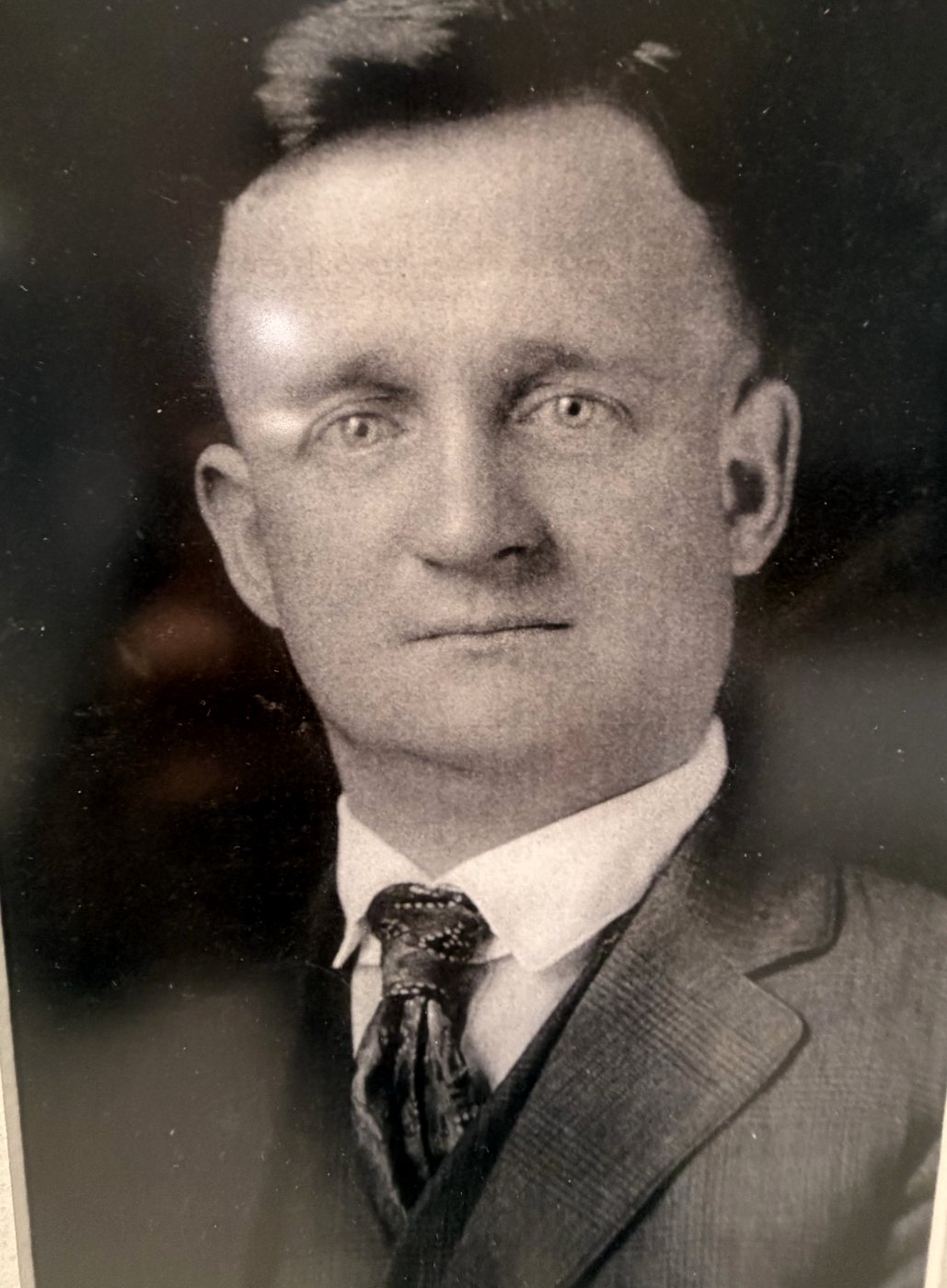 Portrait of J.H. (Joe) Watkin, founder of Watkin Motors in Vernon, BC