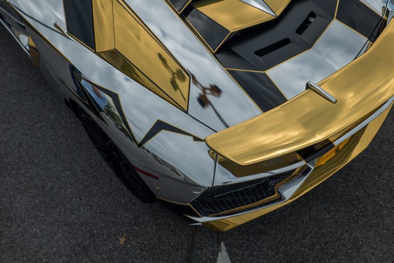 Golden Wrapped Lamborghini