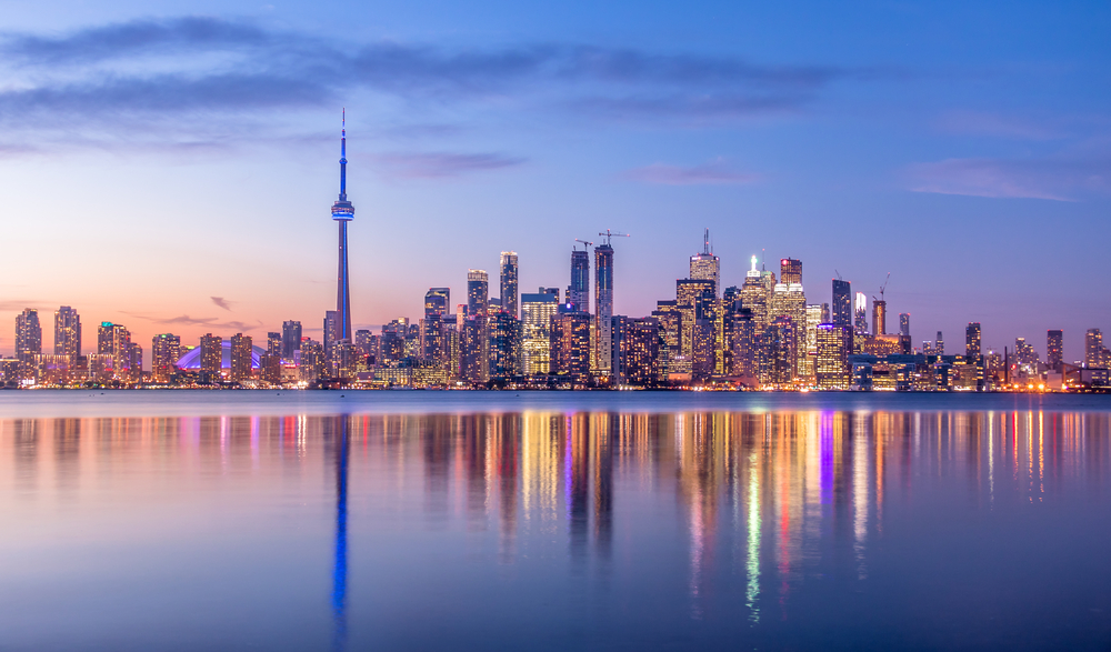 Skyline of Toronto, the best place in Ontario to find used car dealerships.