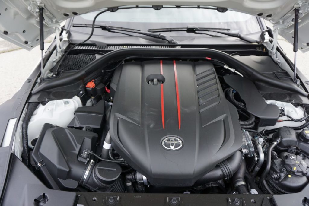Toyota Supra engine bay