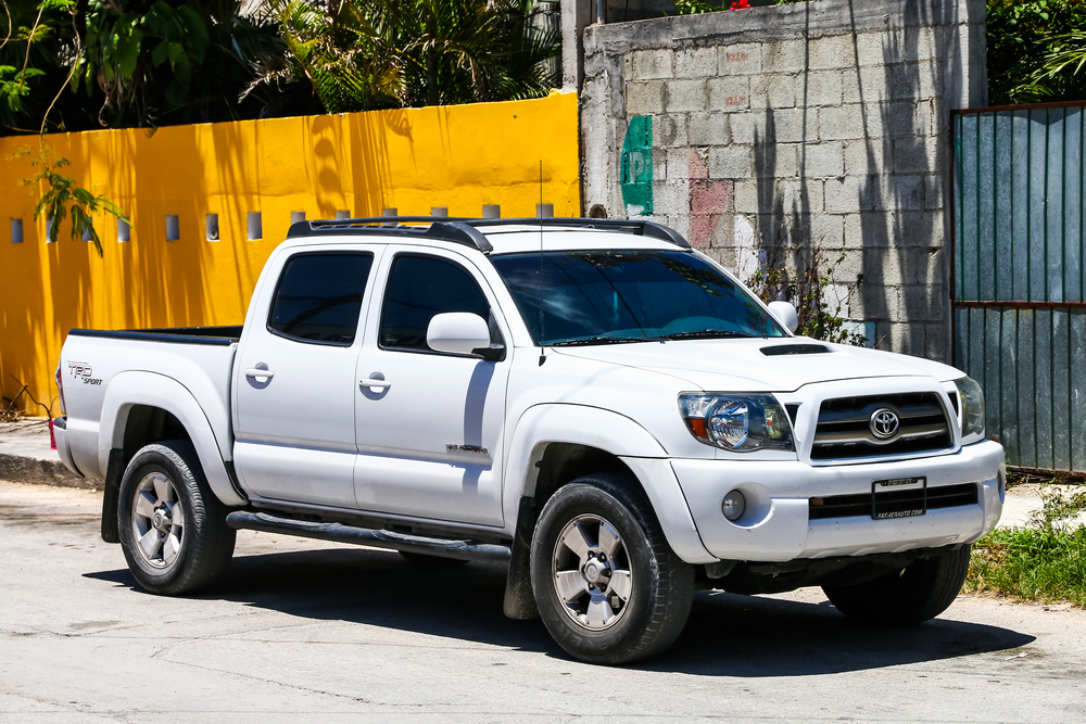 white toyota tacoma